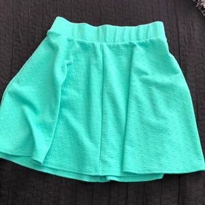 Mint green skirt